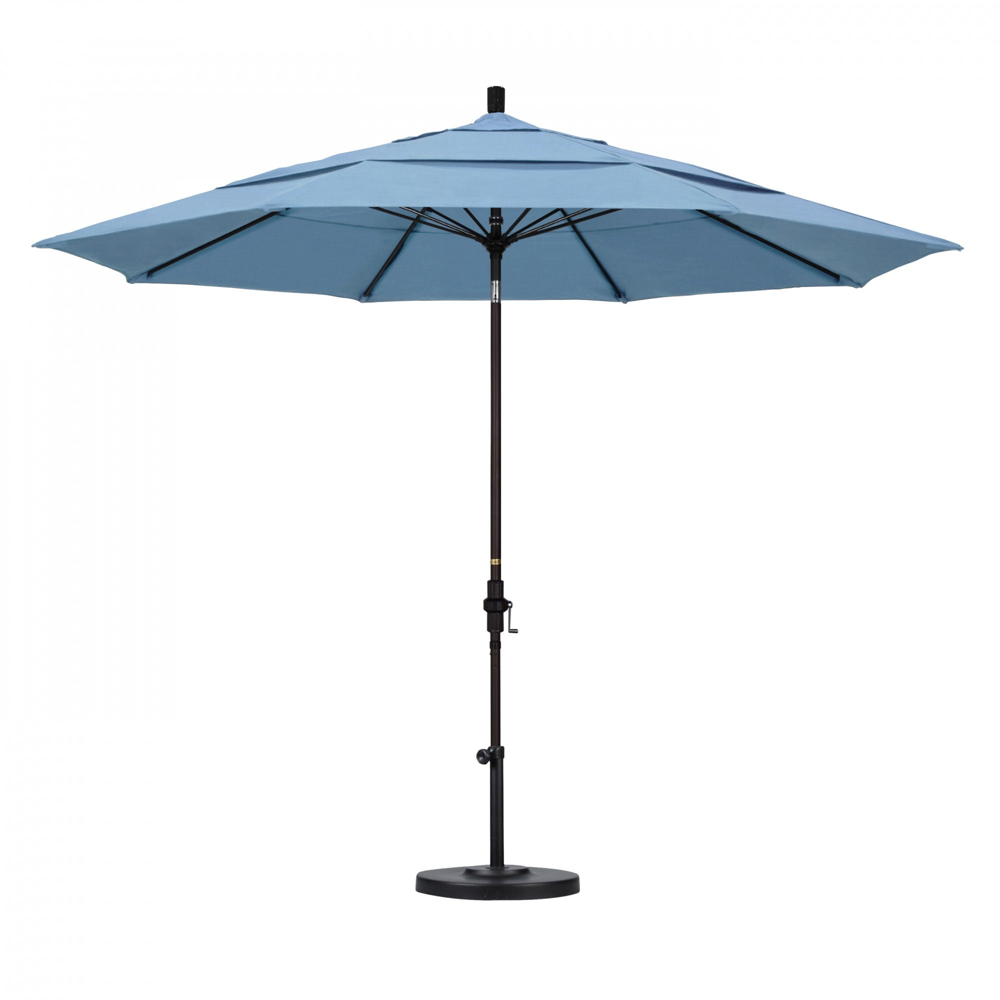 California Umbrella - 11' - Patio Umbrella Umbrella - Aluminum Pole - Air Blue - Sunbrella  - GSCUF118117-5410-DWV