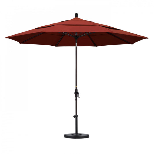 California Umbrella - 11' - Patio Umbrella Umbrella - Aluminum Pole - Terracotta - Sunbrella  - GSCUF118117-5440-DWV