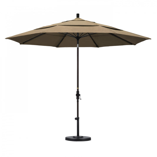 California Umbrella - 11' - Patio Umbrella Umbrella - Aluminum Pole - Heather Beige - Sunbrella  - GSCUF118117-5476-DWV
