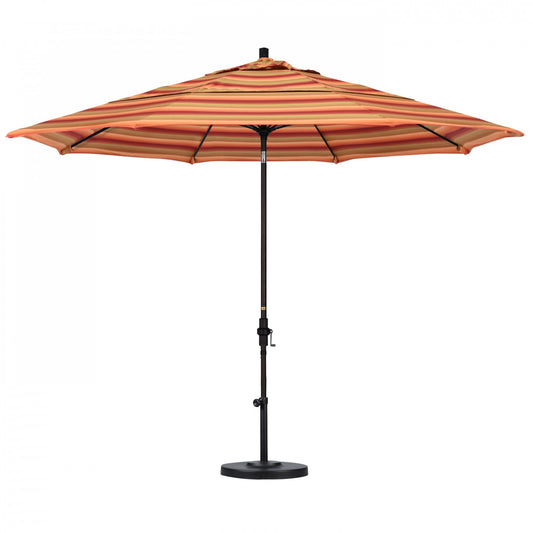 California Umbrella - 11' - Patio Umbrella Umbrella - Aluminum Pole - Astoria Sunset - Sunbrella  - GSCUF118117-56095-DWV