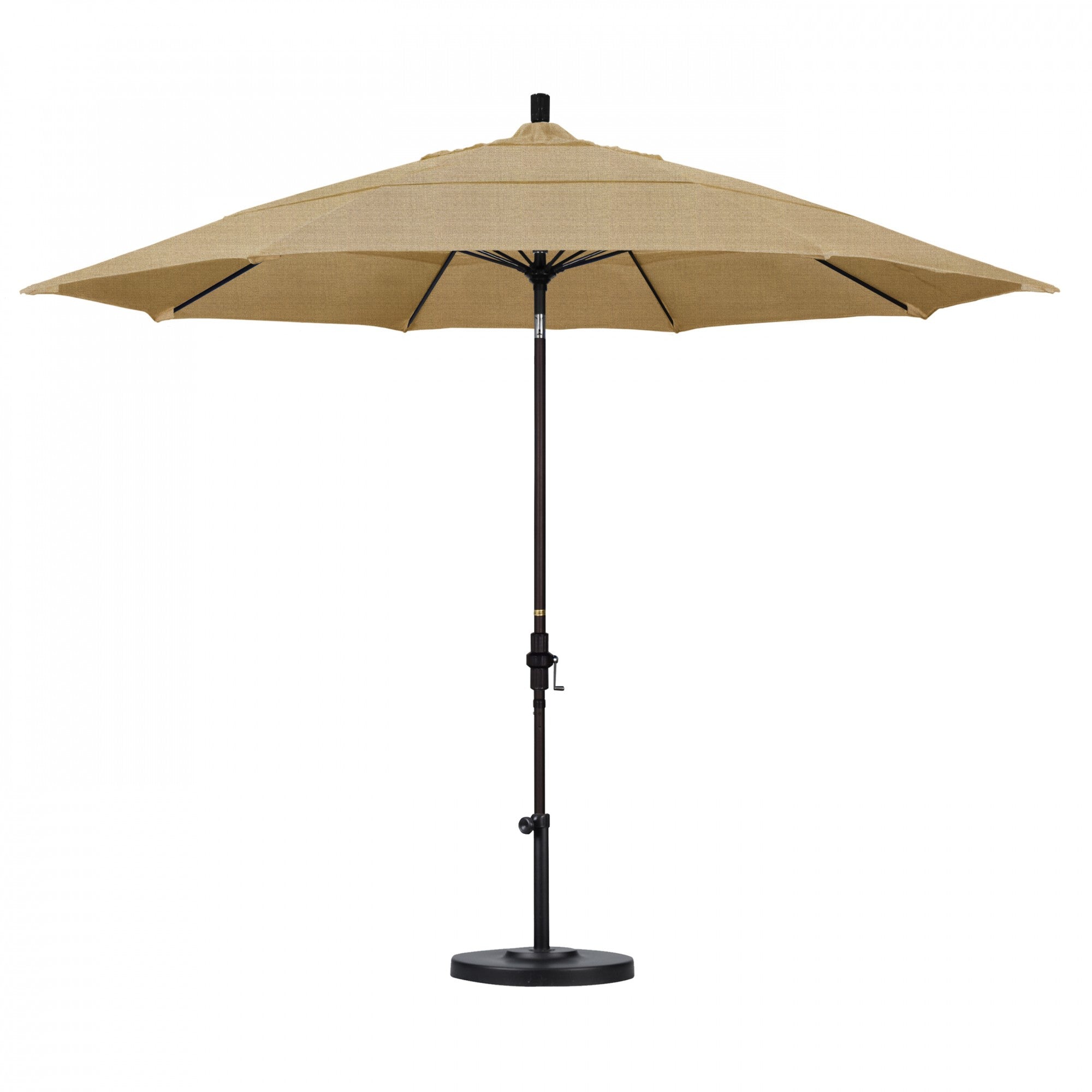California Umbrella - 11' - Patio Umbrella Umbrella - Aluminum Pole - Linen Sesame - Sunbrella  - GSCUF118117-8318-DWV