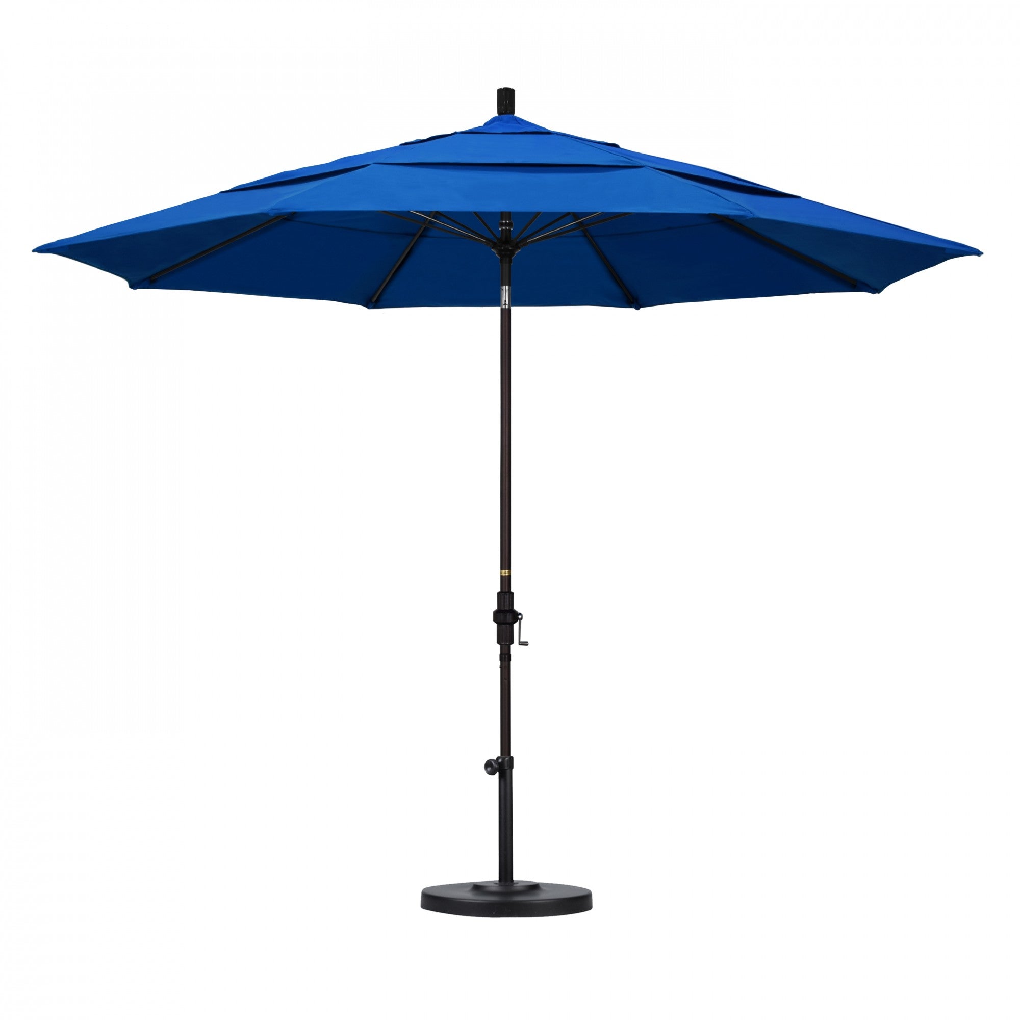 California Umbrella - 11' - Patio Umbrella Umbrella - Aluminum Pole - Royal Blue - Olefin - GSCUF118117-F03-DWV