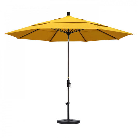 California Umbrella - 11' - Patio Umbrella Umbrella - Aluminum Pole - Lemon - Olefin - GSCUF118117-F25-DWV