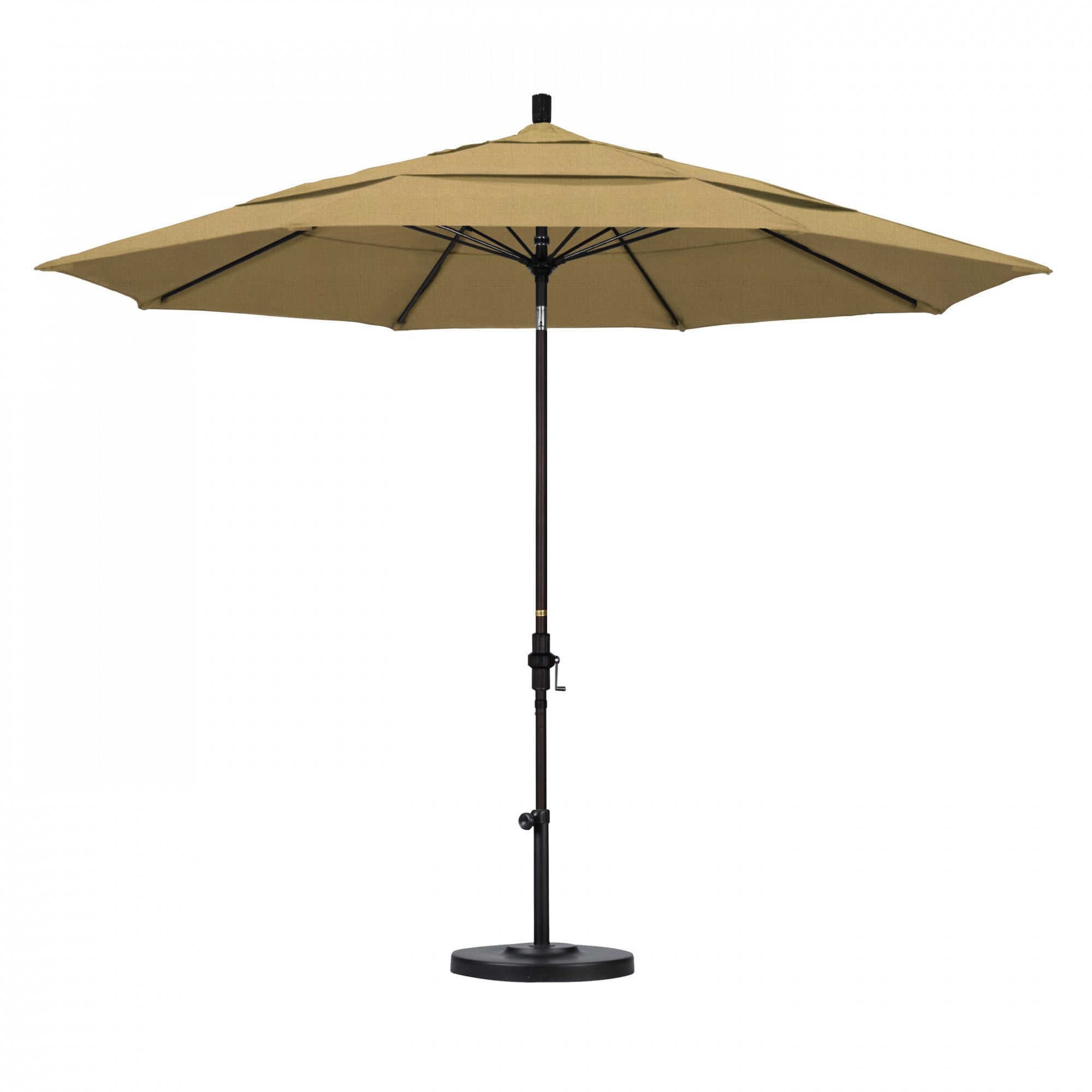 California Umbrella - 11' - Patio Umbrella Umbrella - Aluminum Pole - Champagne - Olefin - GSCUF118117-F67-DWV