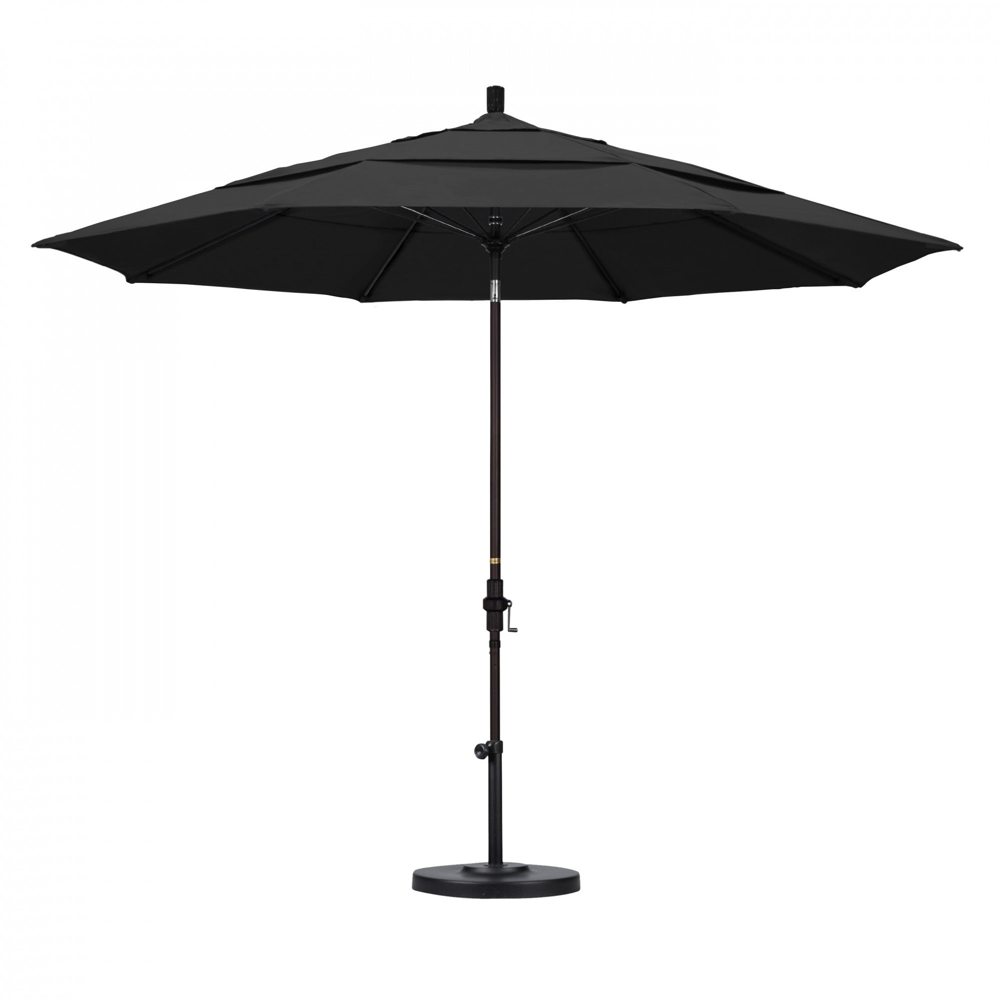 California Umbrella - 11' - Patio Umbrella Umbrella - Aluminum Pole - Black - Pacifica - GSCUF118117-SA08-DWV