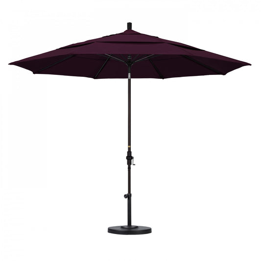 California Umbrella - 11' - Patio Umbrella Umbrella - Aluminum Pole - Purple - Pacifica - GSCUF118117-SA65-DWV