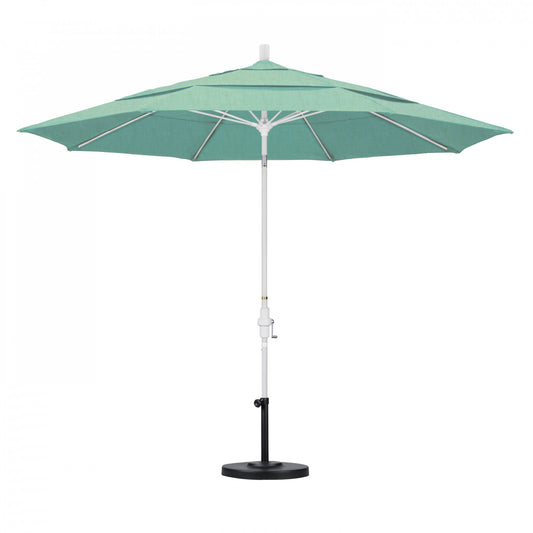 California Umbrella - 11' - Patio Umbrella Umbrella - Aluminum Pole - Spectrum Mist - Sunbrella  - GSCUF118170-48020-DWV
