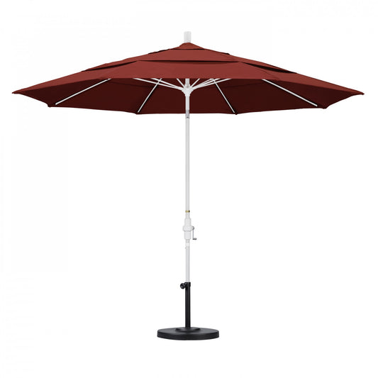 California Umbrella - 11' - Patio Umbrella Umbrella - Aluminum Pole - Henna - Sunbrella  - GSCUF118170-5407-DWV