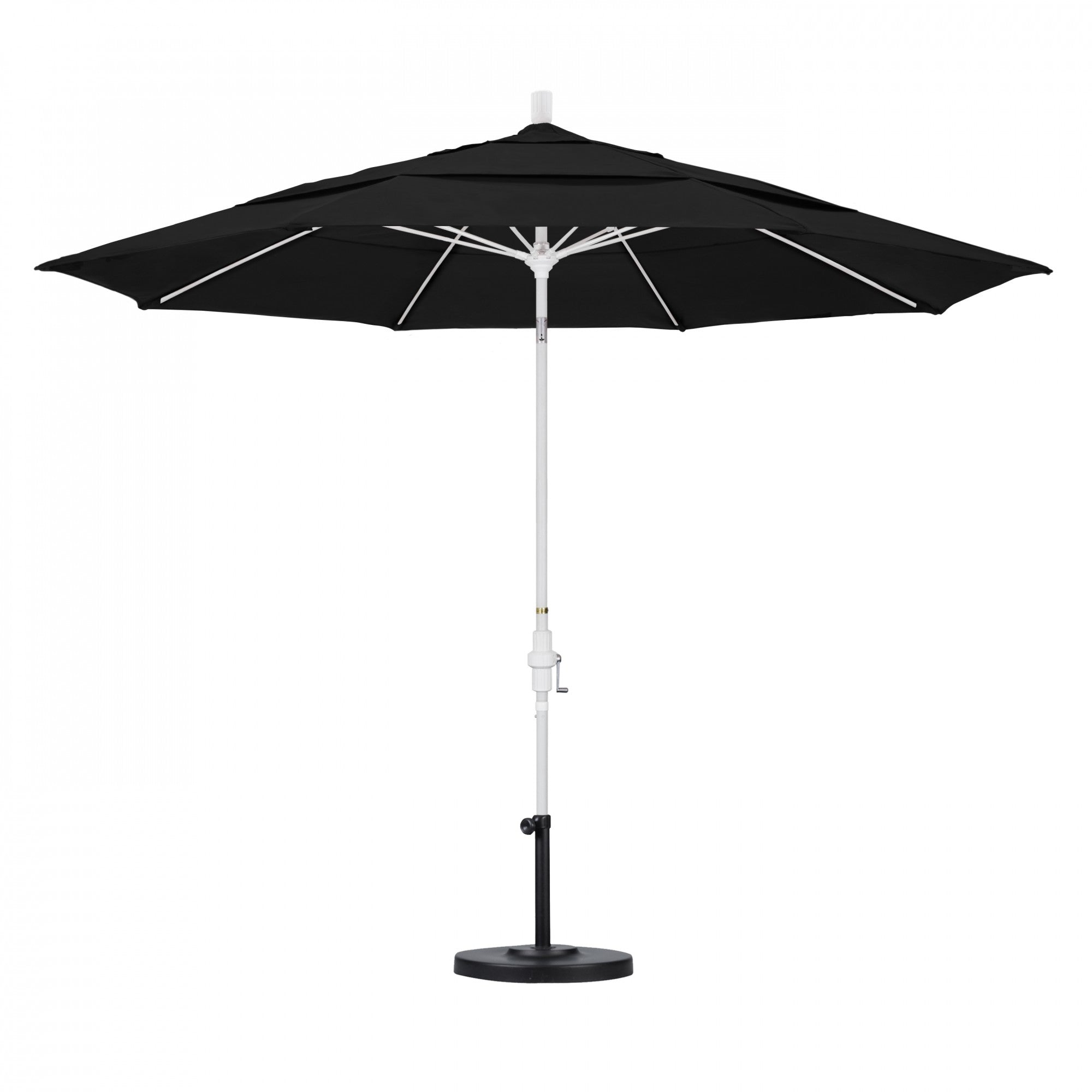 California Umbrella - 11' - Patio Umbrella Umbrella - Aluminum Pole - Black - Sunbrella  - GSCUF118170-5408-DWV