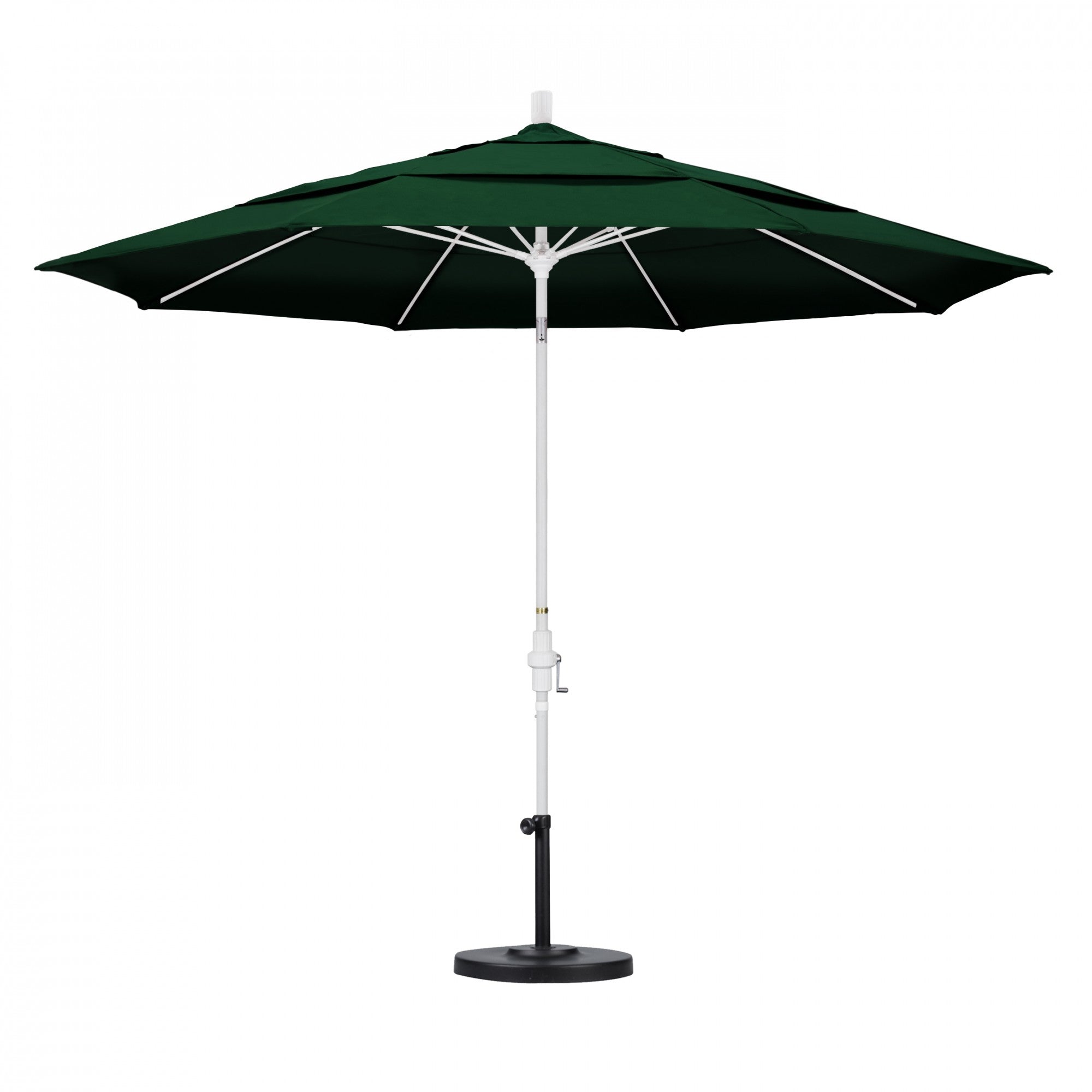 California Umbrella - 11' - Patio Umbrella Umbrella - Aluminum Pole - Forest Green - Sunbrella  - GSCUF118170-5446-DWV