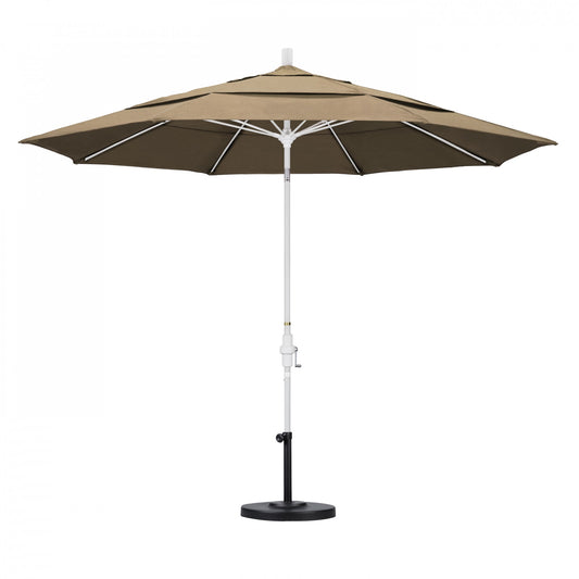 California Umbrella - 11' - Patio Umbrella Umbrella - Aluminum Pole - Heather Beige - Sunbrella  - GSCUF118170-5476-DWV