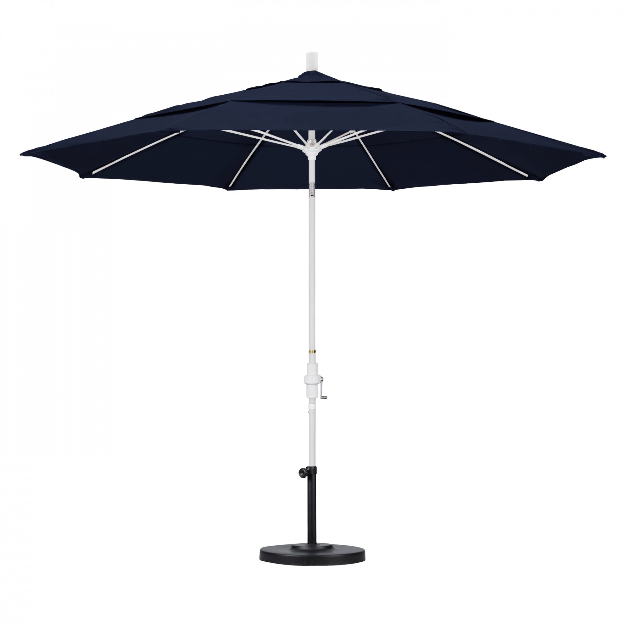 California Umbrella - 11' - Patio Umbrella Umbrella - Aluminum Pole - Navy Blue - Olefin - GSCUF118170-F09-DWV