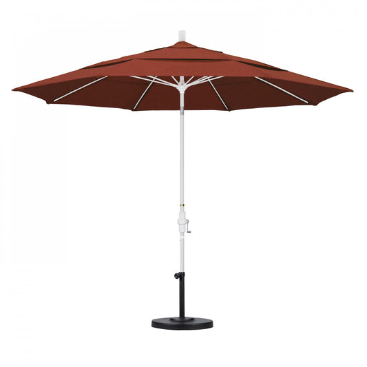 California Umbrella - 11' - Patio Umbrella Umbrella - Aluminum Pole - Terracotta - Olefin - GSCUF118170-F69-DWV