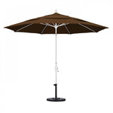 California Umbrella - 11' - Patio Umbrella Umbrella - Aluminum Pole - Teak - Olefin - GSCUF118170-F71-DWV