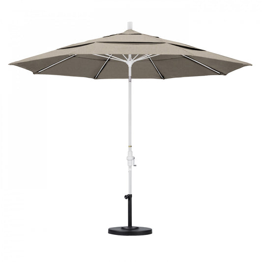 California Umbrella - 11' - Patio Umbrella Umbrella - Aluminum Pole - Woven Granite - Olefin - GSCUF118170-F77-DWV