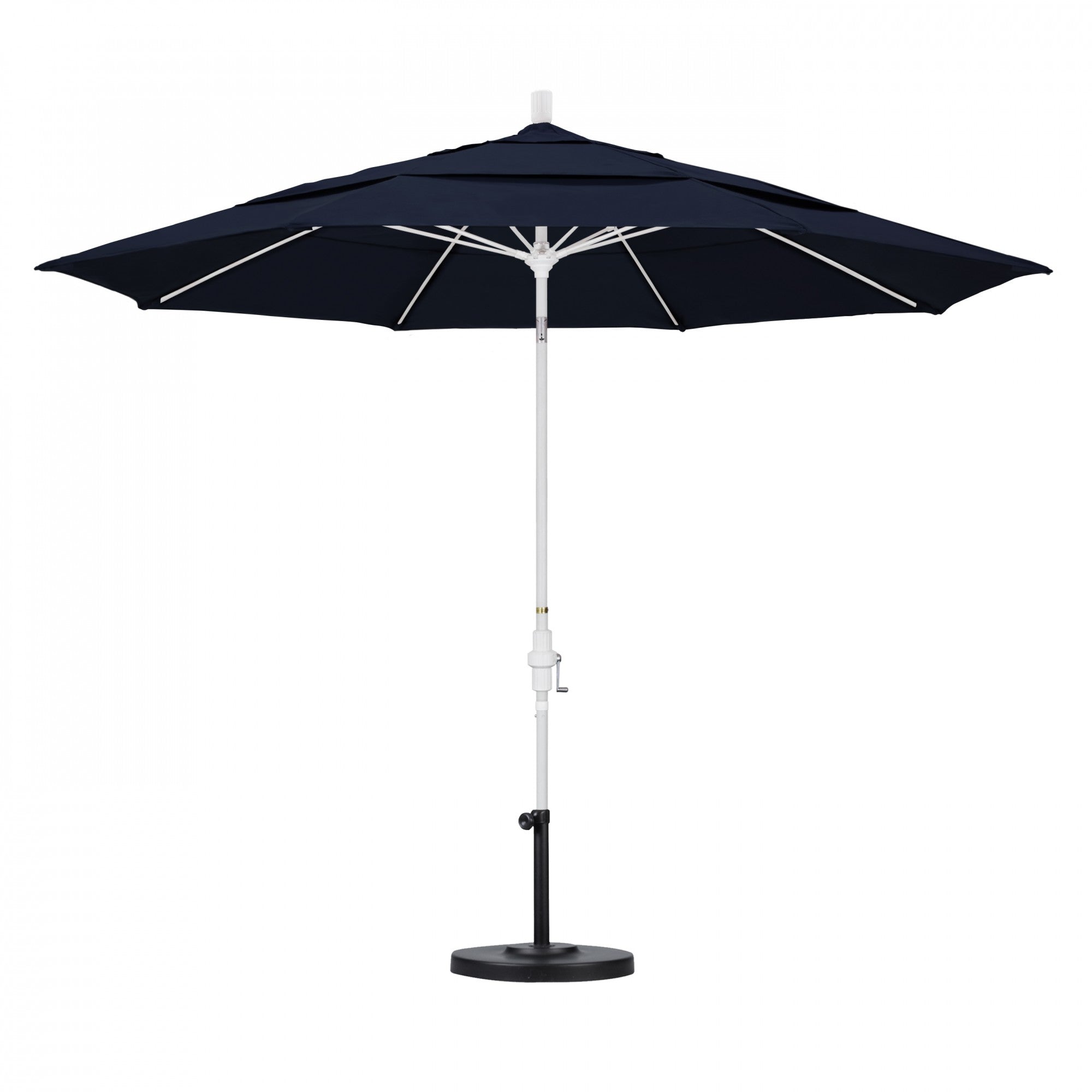 California Umbrella - 11' - Patio Umbrella Umbrella - Aluminum Pole - Navy Blue - Pacifica - GSCUF118170-SA39-DWV