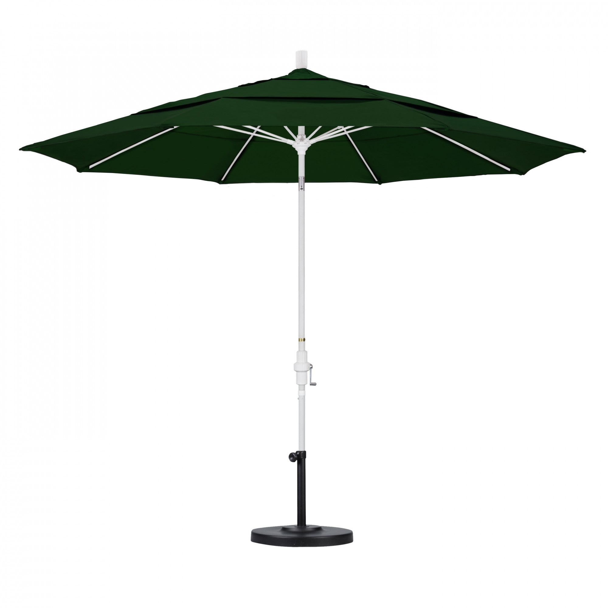 California Umbrella - 11' - Patio Umbrella Umbrella - Aluminum Pole - Hunter Green - Pacifica - GSCUF118170-SA46-DWV