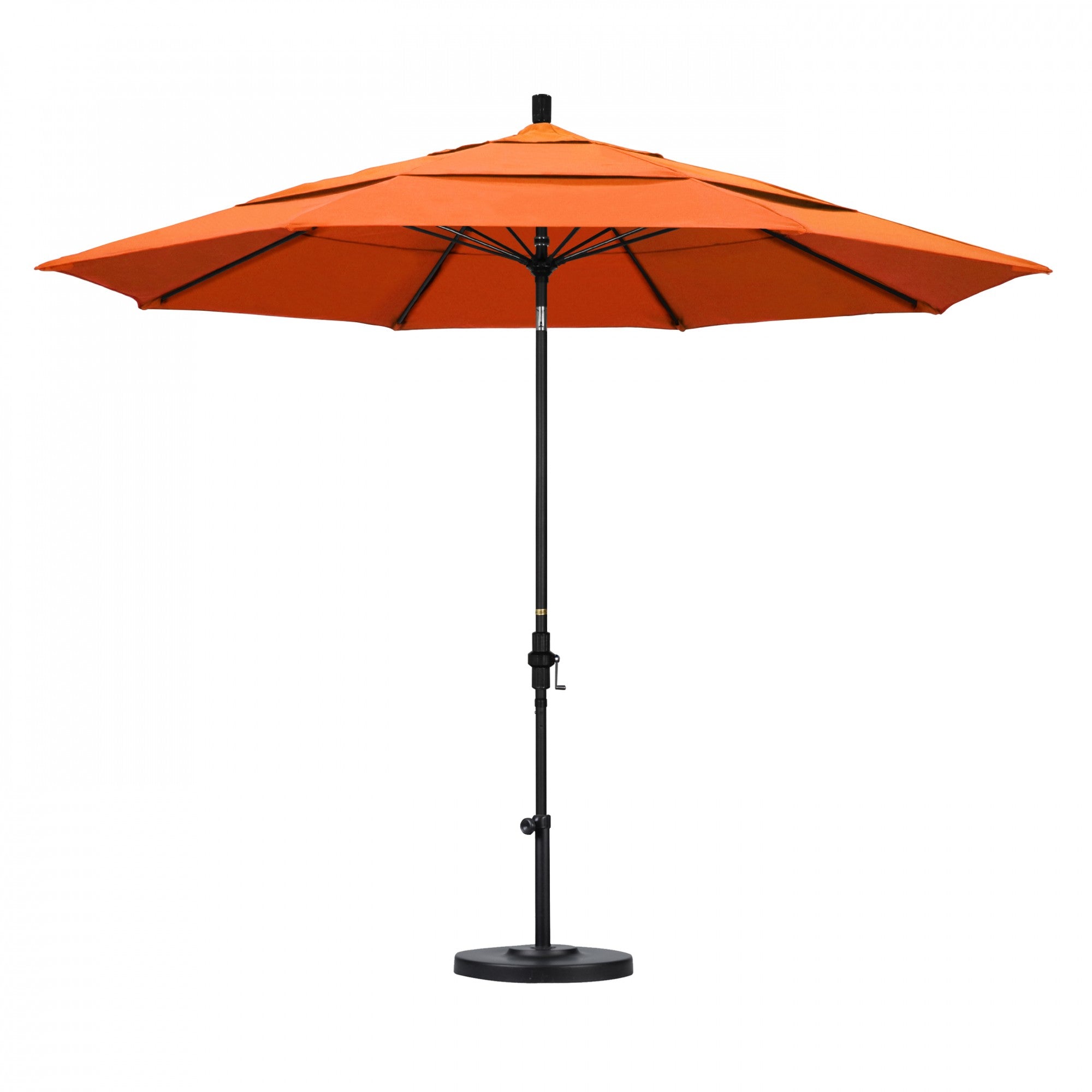 California Umbrella - 11' - Patio Umbrella Umbrella - Aluminum Pole - Tangerine - Sunbrella  - GSCUF118705-5406-DWV
