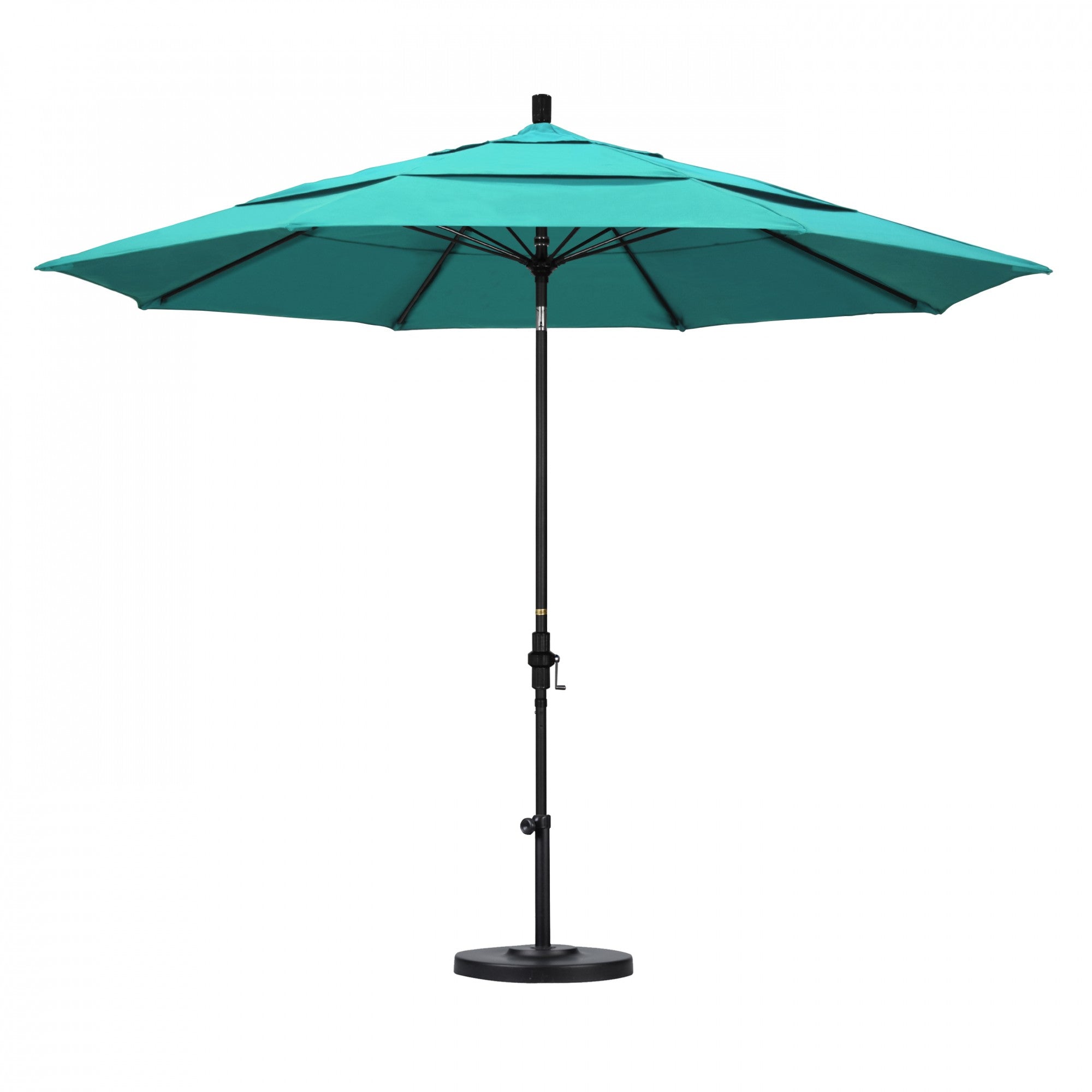 California Umbrella - 11' - Patio Umbrella Umbrella - Aluminum Pole - Aruba - Sunbrella  - GSCUF118705-5416-DWV