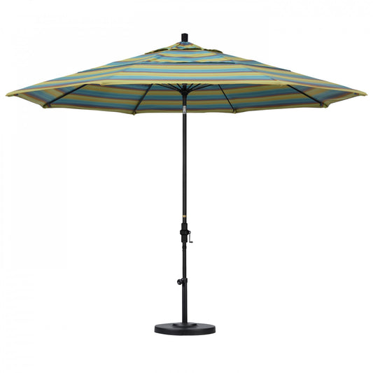 California Umbrella - 11' - Patio Umbrella Umbrella - Aluminum Pole - Astoria Lagoon - Sunbrella  - GSCUF118705-56096-DWV