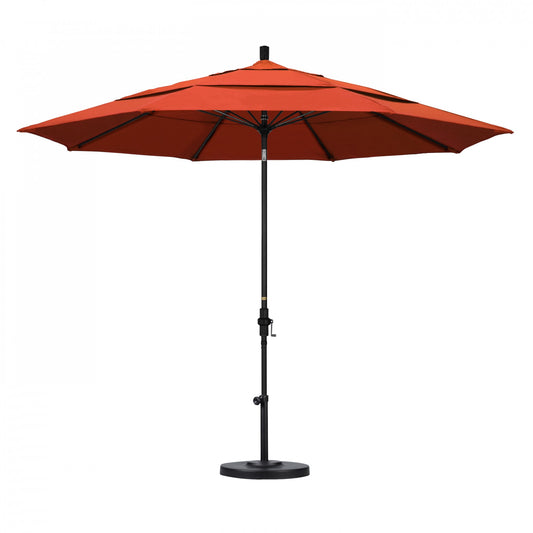 California Umbrella - 11' - Patio Umbrella Umbrella - Aluminum Pole - Sunset - Olefin - GSCUF118705-F27-DWV
