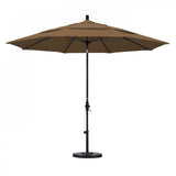 California Umbrella - 11' - Patio Umbrella Umbrella - Aluminum Pole - Woven Sesame - Olefin - GSCUF118705-F76-DWV