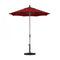 California Umbrella - 7.5' - Patio Umbrella Umbrella - Aluminum Pole - Jockey Red - Sunbrella  - GSCUF758010-5403