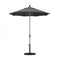 California Umbrella - 7.5' - Patio Umbrella Umbrella - Aluminum Pole - Charcoal - Sunbrella  - GSCUF758010-54048