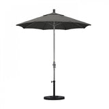 California Umbrella - 7.5' - Patio Umbrella Umbrella - Aluminum Pole - Charcoal - Sunbrella  - GSCUF758010-54048