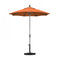 California Umbrella - 7.5' - Patio Umbrella Umbrella - Aluminum Pole - Tangerine - Sunbrella  - GSCUF758010-5406