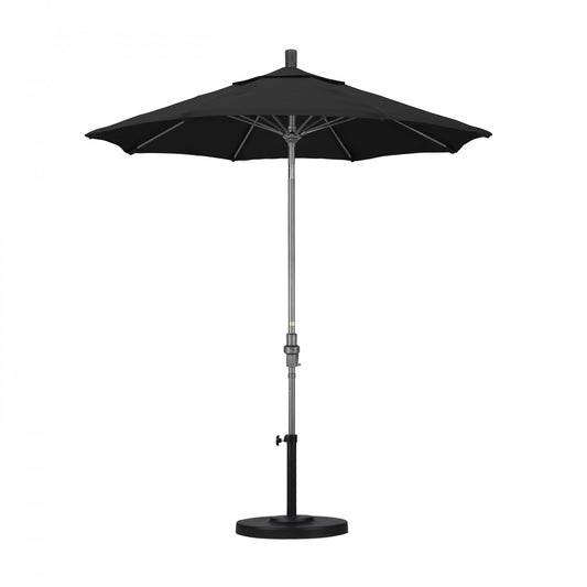 California Umbrella - 7.5' - Patio Umbrella Umbrella - Aluminum Pole - Black - Sunbrella  - GSCUF758010-5408