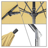 California Umbrella - 7.5' - Patio Umbrella Umbrella - Aluminum Pole - Wheat - Sunbrella  - GSCUF758010-5414