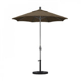 California Umbrella - 7.5' - Patio Umbrella Umbrella - Aluminum Pole - Cocoa - Sunbrella  - GSCUF758010-5425