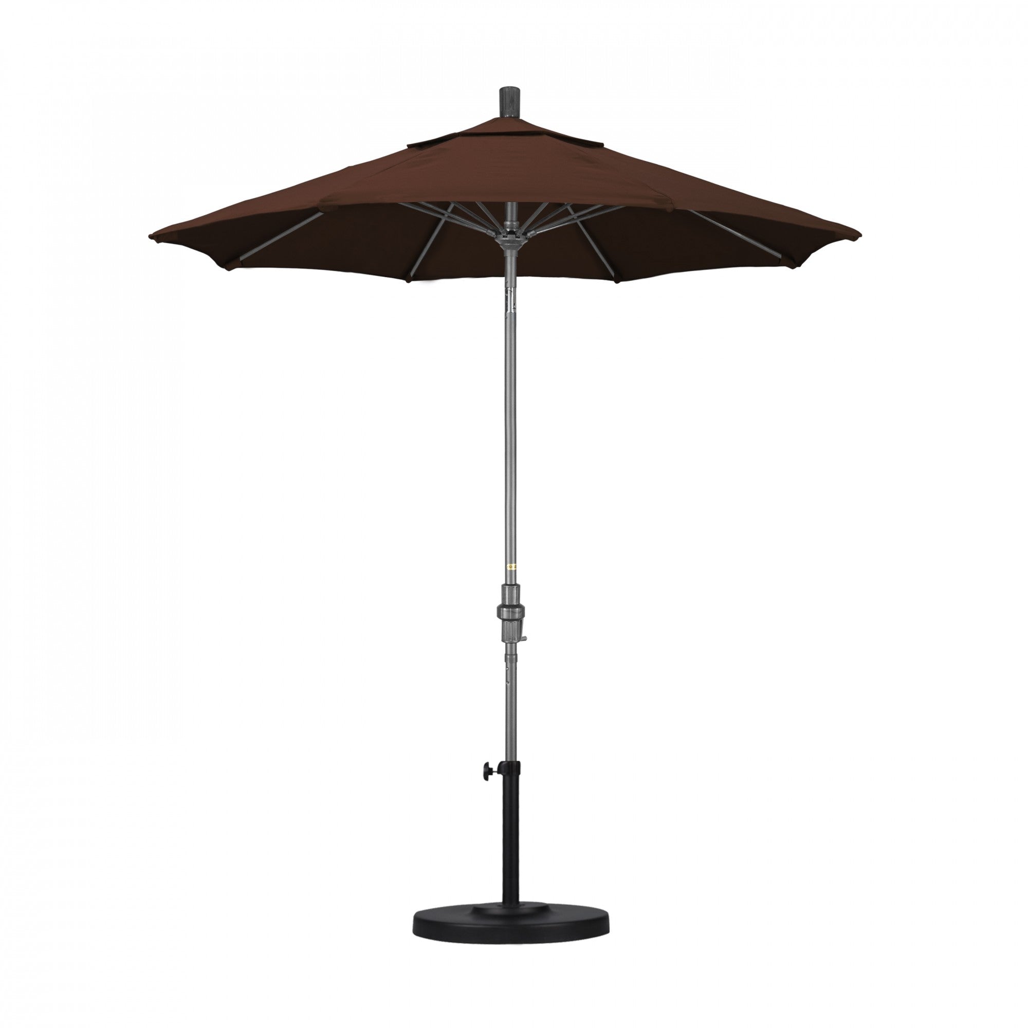 California Umbrella - 7.5' - Patio Umbrella Umbrella - Aluminum Pole - Bay Brown - Sunbrella  - GSCUF758010-5432