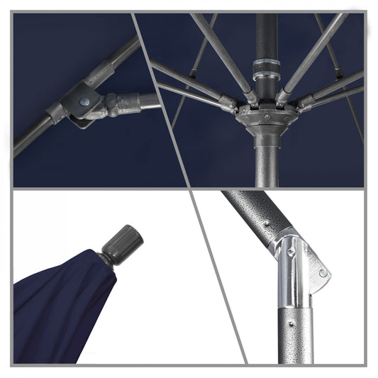 California Umbrella - 7.5' - Patio Umbrella Umbrella - Aluminum Pole - Navy - Sunbrella  - GSCUF758010-5439