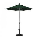 California Umbrella - 7.5' - Patio Umbrella Umbrella - Aluminum Pole - Forest Green - Sunbrella  - GSCUF758010-5446