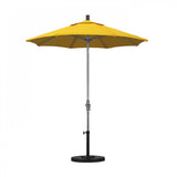 California Umbrella - 7.5' - Patio Umbrella Umbrella - Aluminum Pole - Sunflower Yellow - Sunbrella  - GSCUF758010-5457