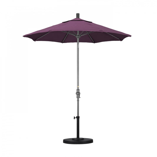 California Umbrella - 7.5' - Patio Umbrella Umbrella - Aluminum Pole - Iris - Sunbrella  - GSCUF758010-57002