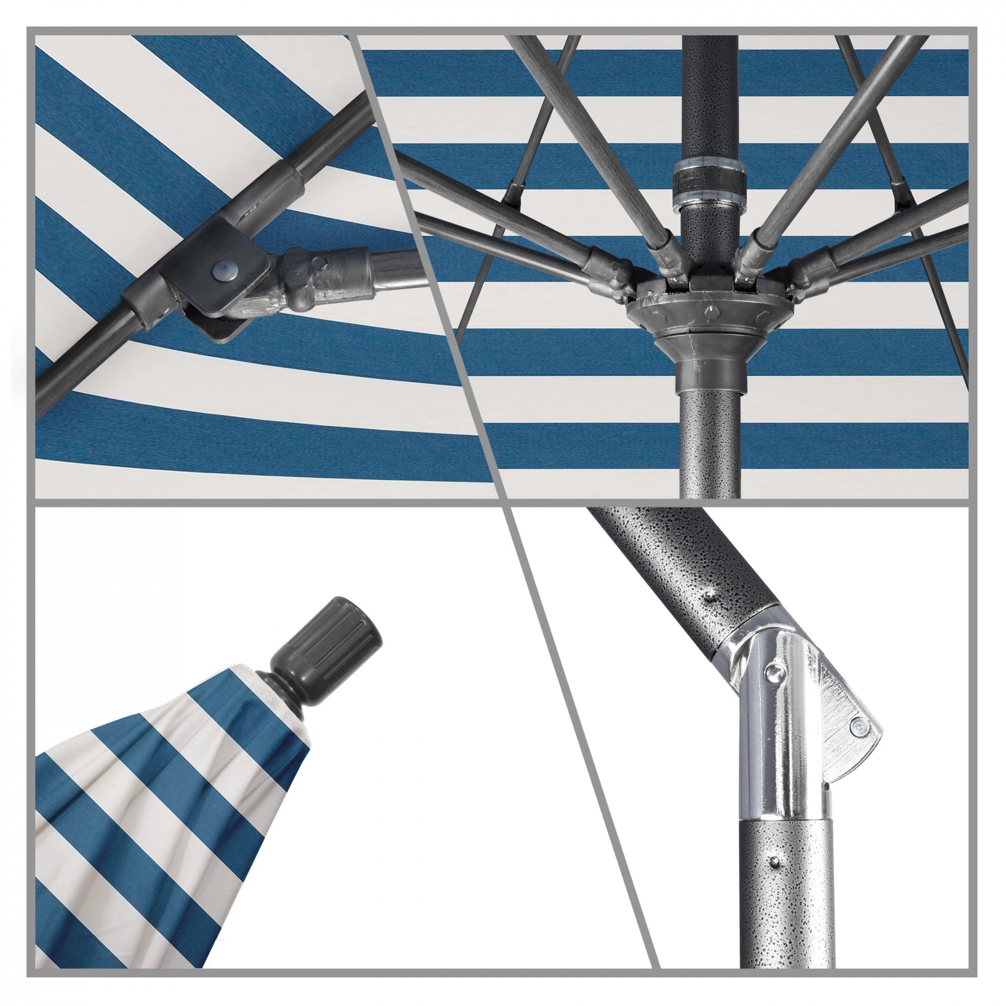 California Umbrella - 7.5' - Patio Umbrella Umbrella - Aluminum Pole - Cabana Regatta  - Sunbrella  - GSCUF758010-58029