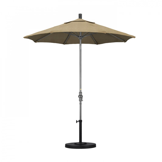 California Umbrella - 7.5' - Patio Umbrella Umbrella - Aluminum Pole - Linen Sesame - Sunbrella  - GSCUF758010-8318