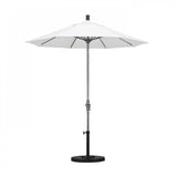 California Umbrella - 7.5' - Patio Umbrella Umbrella - Aluminum Pole - White - Olefin - GSCUF758010-F04