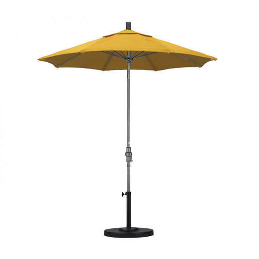 California Umbrella - 7.5' - Patio Umbrella Umbrella - Aluminum Pole - Lemon - Olefin - GSCUF758010-F25