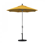 California Umbrella - 7.5' - Patio Umbrella Umbrella - Aluminum Pole - Lemon - Olefin - GSCUF758010-F25