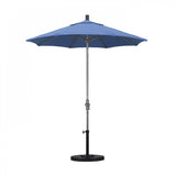California Umbrella - 7.5' - Patio Umbrella Umbrella - Aluminum Pole - Frost Blue - Olefin - GSCUF758010-F26