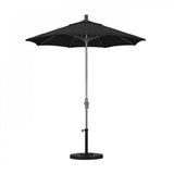 California Umbrella - 7.5' - Patio Umbrella Umbrella - Aluminum Pole - Black - Olefin - GSCUF758010-F32
