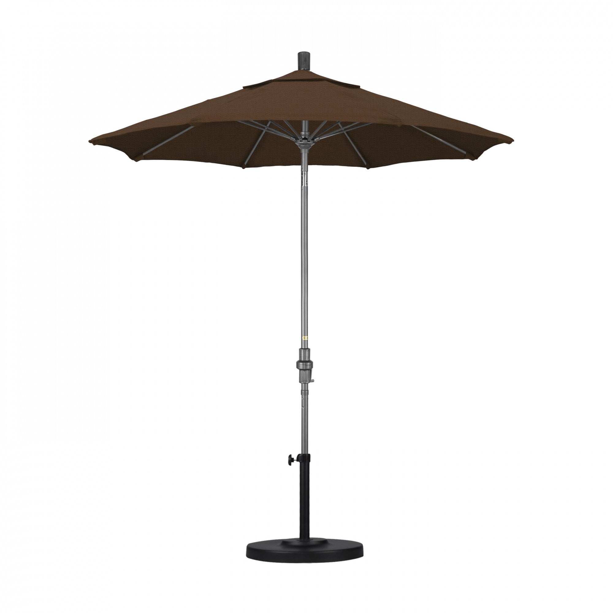 California Umbrella - 7.5' - Patio Umbrella Umbrella - Aluminum Pole - Teak - Olefin - GSCUF758010-F71