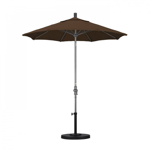 California Umbrella - 7.5' - Patio Umbrella Umbrella - Aluminum Pole - Teak - Olefin - GSCUF758010-F71