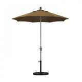 California Umbrella - 7.5' - Patio Umbrella Umbrella - Aluminum Pole - Woven Sesame - Olefin - GSCUF758010-F76