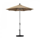 California Umbrella - 7.5' - Patio Umbrella Umbrella - Aluminum Pole - Terrace Sequoia - Olefin - GSCUF758010-FD10