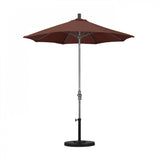 California Umbrella - 7.5' - Patio Umbrella Umbrella - Aluminum Pole - Terrace Adobe - Olefin - GSCUF758010-FD12